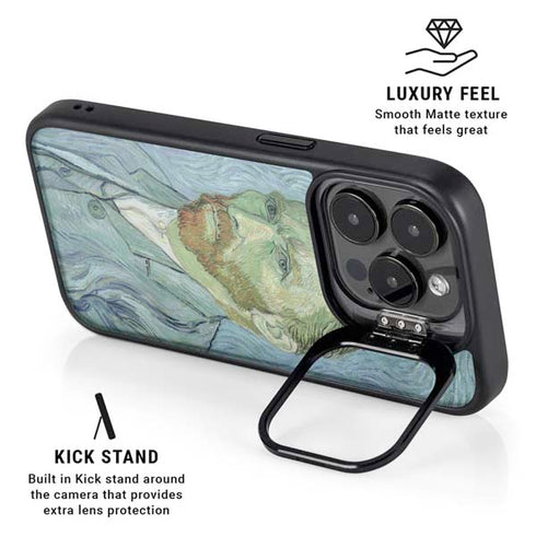 Van Gogh Self-portrait by Van Gogh iPhone 15 Pro Kickstand Case